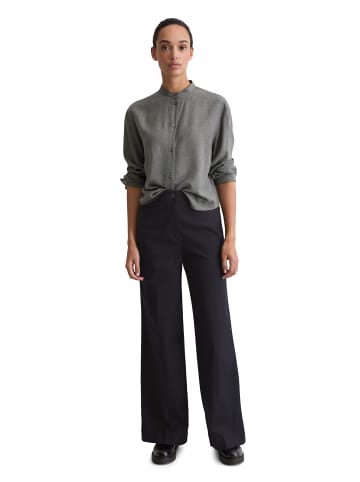 Marc O'Polo Bluse relaxed cropped in warm granite melange