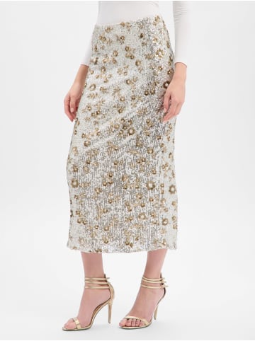 MOSS COPENHAGEN Paillettenrock MSCHMagnolia in silber gold - 0001