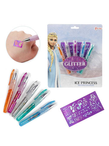 Toi-Toys ICE PRINCESS 5 Tattoo Gelstifte in mehrfarbig