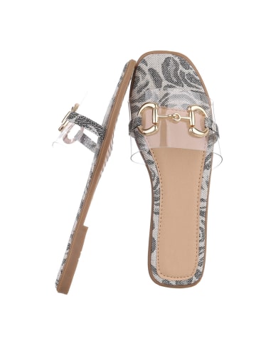 Ital-Design Sandale & Sandalette in Schwarz und Grau