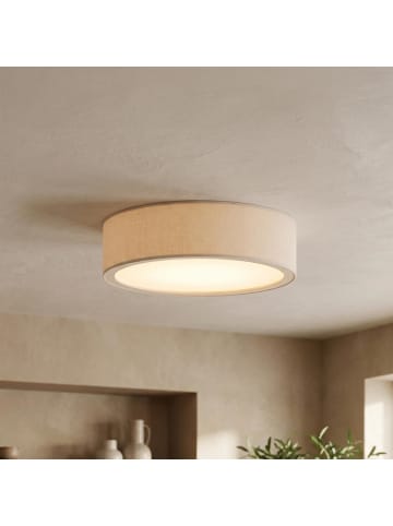 Licht-Erlebnisse Deckenlampe Ø 27 x (H)8 cm in Holz geweißtHolz geweißt