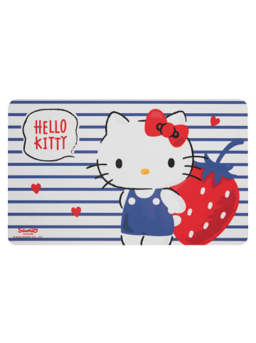 United Labels Hello Kitty Frühstücksbrettchen - Strawberry in blau/weiß