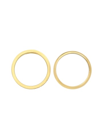 Elli Ring 925 Sterling Silber Ring Set in Gold