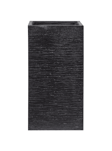 Beliani Outdoor Blumentopf DION in Schwarz - (W) 40 x (H) 77 x (L) 40 cm