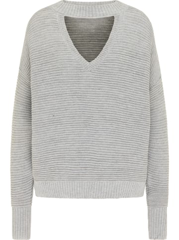 usha BLUE LABEL Strickpullover in Grau Melange