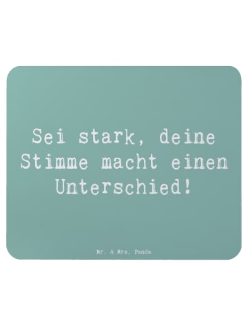 Mr. & Mrs. Panda Mauspad Spruch Deine Stimme zählt mit Spruch in Meeresbrise