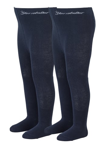 Sterntaler Strumpfhose uni, 2er-Pack in marineblau