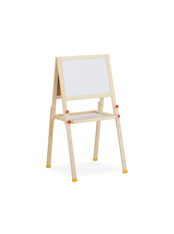 relaxdays Standtafel Whiteboard - (B)39 x (H)65 - 77 x (T)44,5 cm