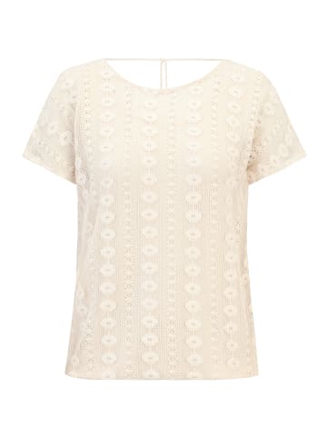 CARTOON Spitzenshirt mit überschnittenen Ärmeln in Eggnog