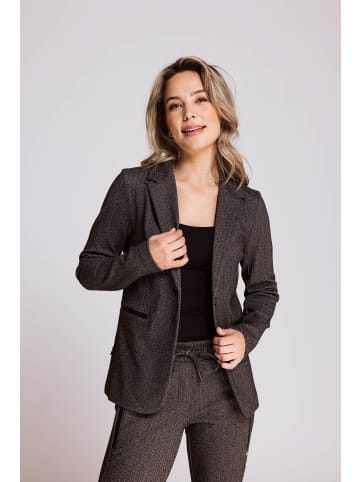 ZHRILL Blazer ZHSALMA LONG HERRINGBONE ANTHRA in ANTHRA