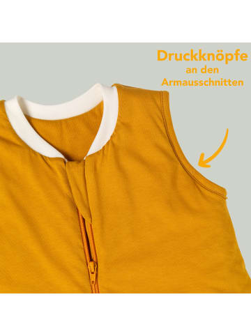 Schlummersack Ganzjahres Schlafsack mit Füßen, 2.5 TOG in Orange