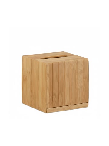 relaxdays Kosmetiktücherbox in Natur
