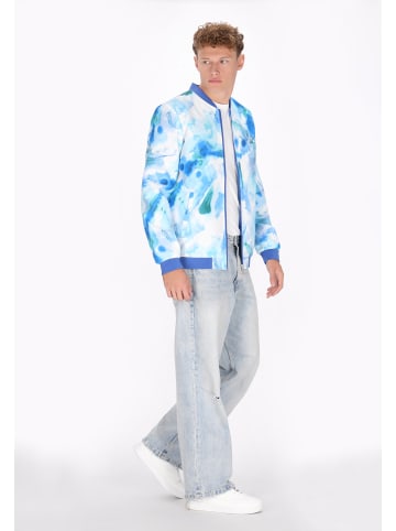 MO Men Jacket in blue multicolor