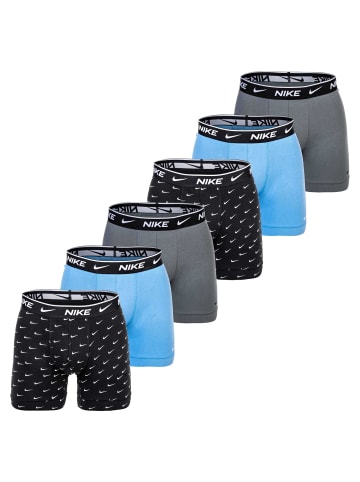 Nike Boxershort 6er Pack in Schwarz/Grau/Blau