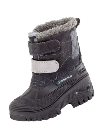 Spirale Kinder-Winterstiefel Pauli gefüttert in schwarz in schwarz