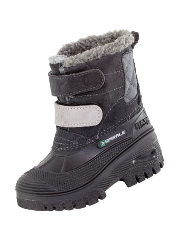 Spirale Kinder-Winterstiefel Pauli gefüttert in schwarz