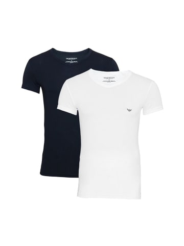 Emporio Armani Shirt 'Doppelpack' in black white
