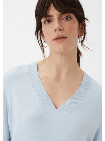 comma CI Strickpullover 3/4 Arm in Blau