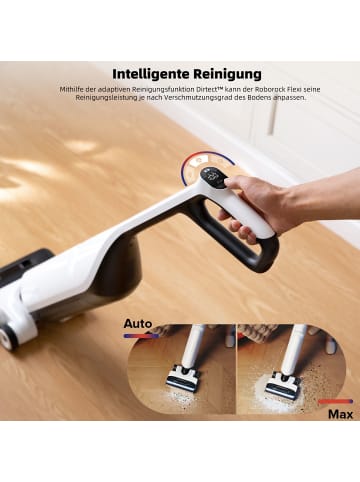 Roborock Nass-Trocken-Akkusauger Flexi in Weiß