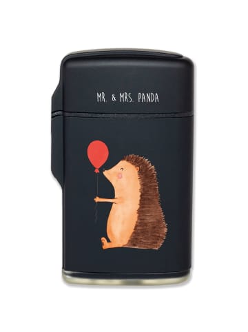 Mr. & Mrs. Panda Feuerzeug Igel Luftballon ohne Spruch in Schwarz
