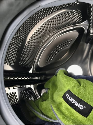 FLUFFINO Hundehandtuch Set 2-tlg. L grau/grün  Bunt