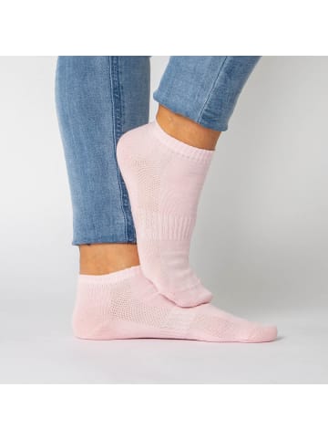 Occulto 10er Pack Sneakersocken Diana in Pink/Weiß/Grau