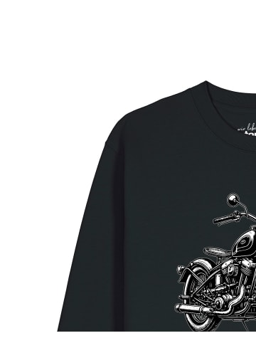 wat? Apparel Sweatshirt Classic Motorrad in Schwarz