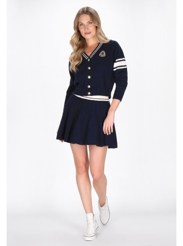 DreiMaster Women Cardigan in navy offwhite