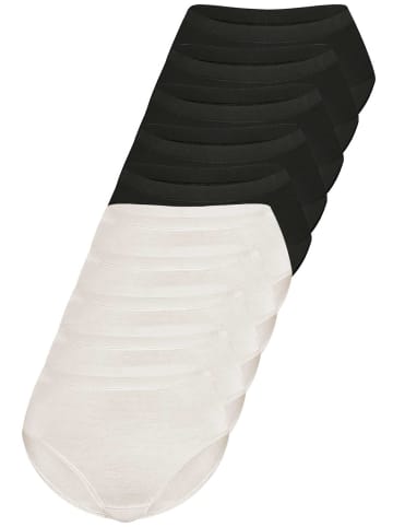 Sassa 10er Sparpack Slip Midi in black ivory
