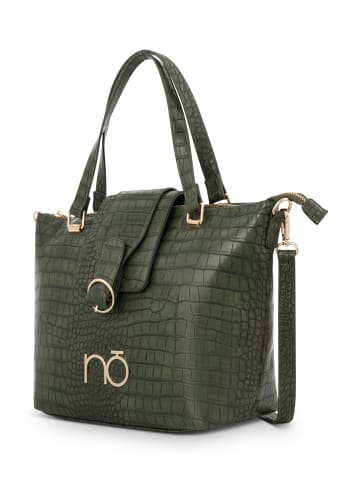 Nobo Bags Schultertasche Weave in green