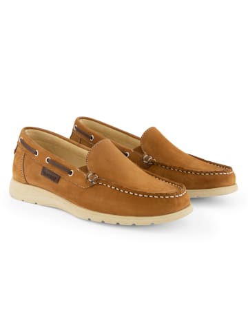 TRAVELIN' Slip-On-Sneaker Seatown in Cognac