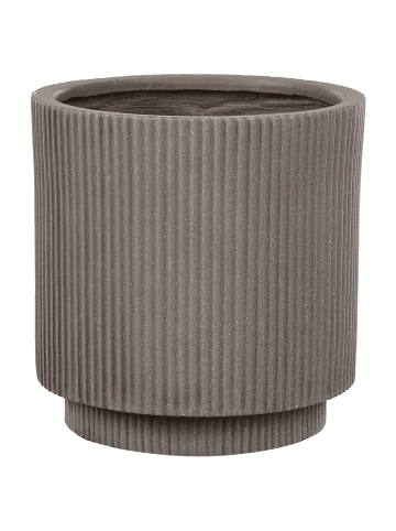 Beliani Outdoor Blumentopf DARIA in Beige - (W) 30 x (H) 30 x (L) 30 cm
