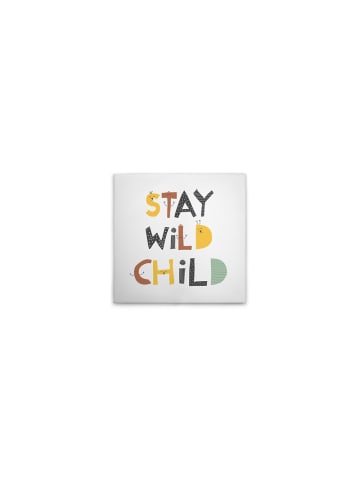 A.S. Création Leinwandbild Canvas Stay Wild Child Weiss