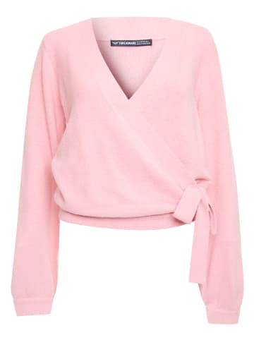 Threadbare Strickpullover Oregano Tie Wrap Cardigan in pink