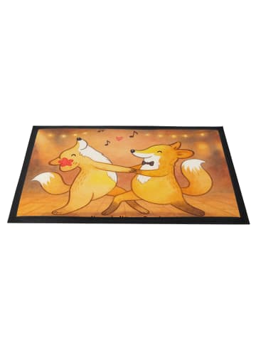 Mr. & Mrs. Panda fußmatte Füchse Salsa tanzen Design ohne Spruch in Weiß