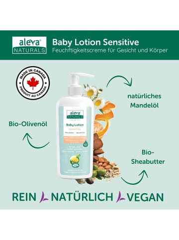 Aleva Naturals Baby Lotion Sensitive für Gesicht und Körper - 240ml