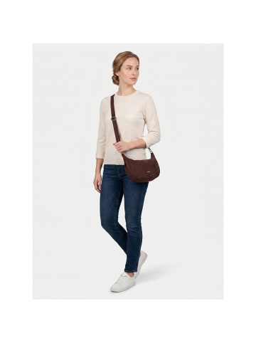 Zwei Mademoiselle.M Umhängetasche 34 cm in nubuk bordeaux