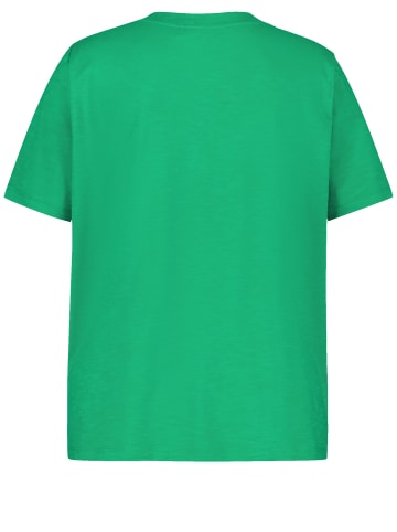 SAMOON T-Shirt Kurzarm Rundhals in Galactic Green