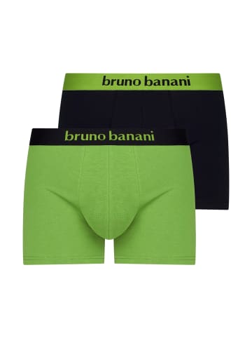 Bruno Banani Retro Short / Pant Flowing in Grün / Schwarz