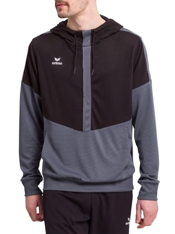 erima Squad Kapuzensweat in schwarz/slate grey