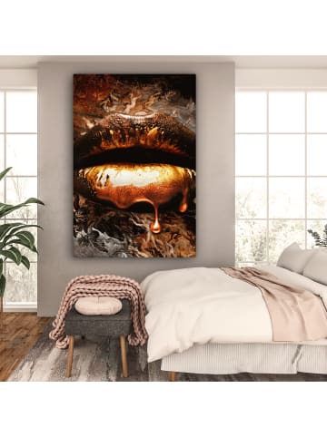 OnlyWow Leinwand Bilder Luxus Lippen