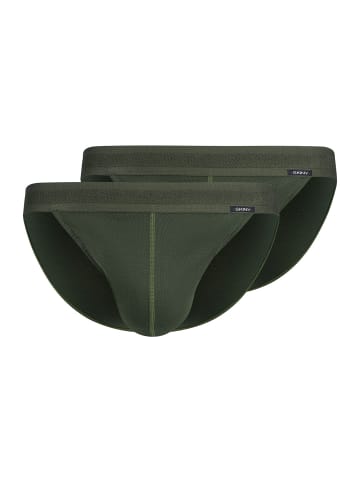 Skiny Slip 2er Pack in Dunkelgrün