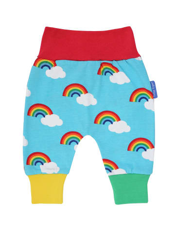 Toby Tiger Hose mit Regenbogen Print in blau