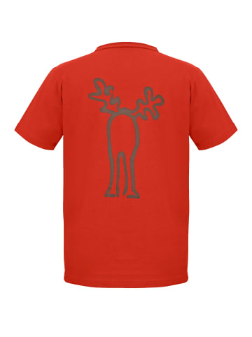 elkline T-Shirt Rudolf in mandarin - darkbrown