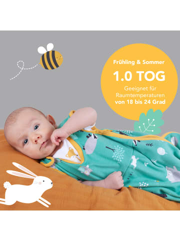 Schlummersack Bio Babyschlafsack, 1.0 TOG in Orange