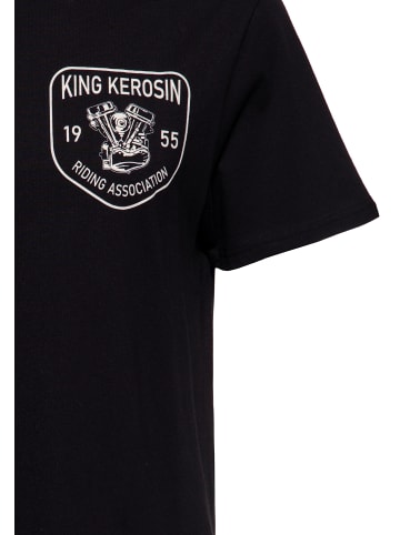 King Kerosin King Kerosin Classic T-Shirt Riding Association in schwarz