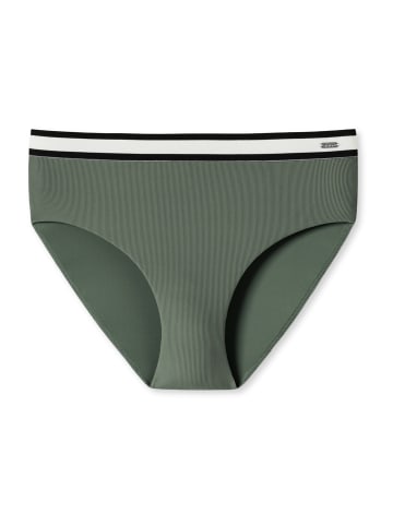 Schiesser Bikini-Hose Aqua Californian Dream in khaki