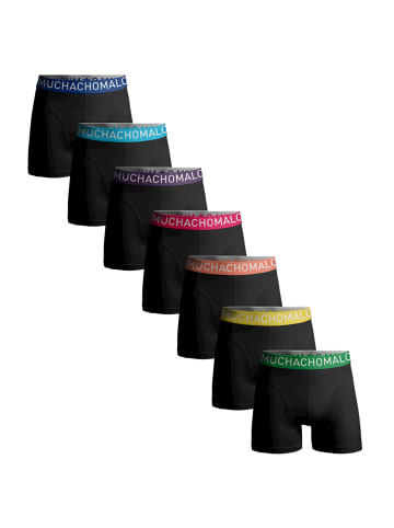 Muchachomalo 7er-Set: Boxershorts in Black/Black/Black/Black/Black/Black/Black