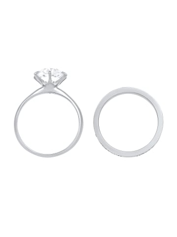 Elli Ring 925 Sterling Silber Ring Set in Silber