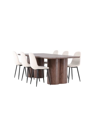 ebuy24 Essgruppe Olivia Mokka 100 x 210 cm